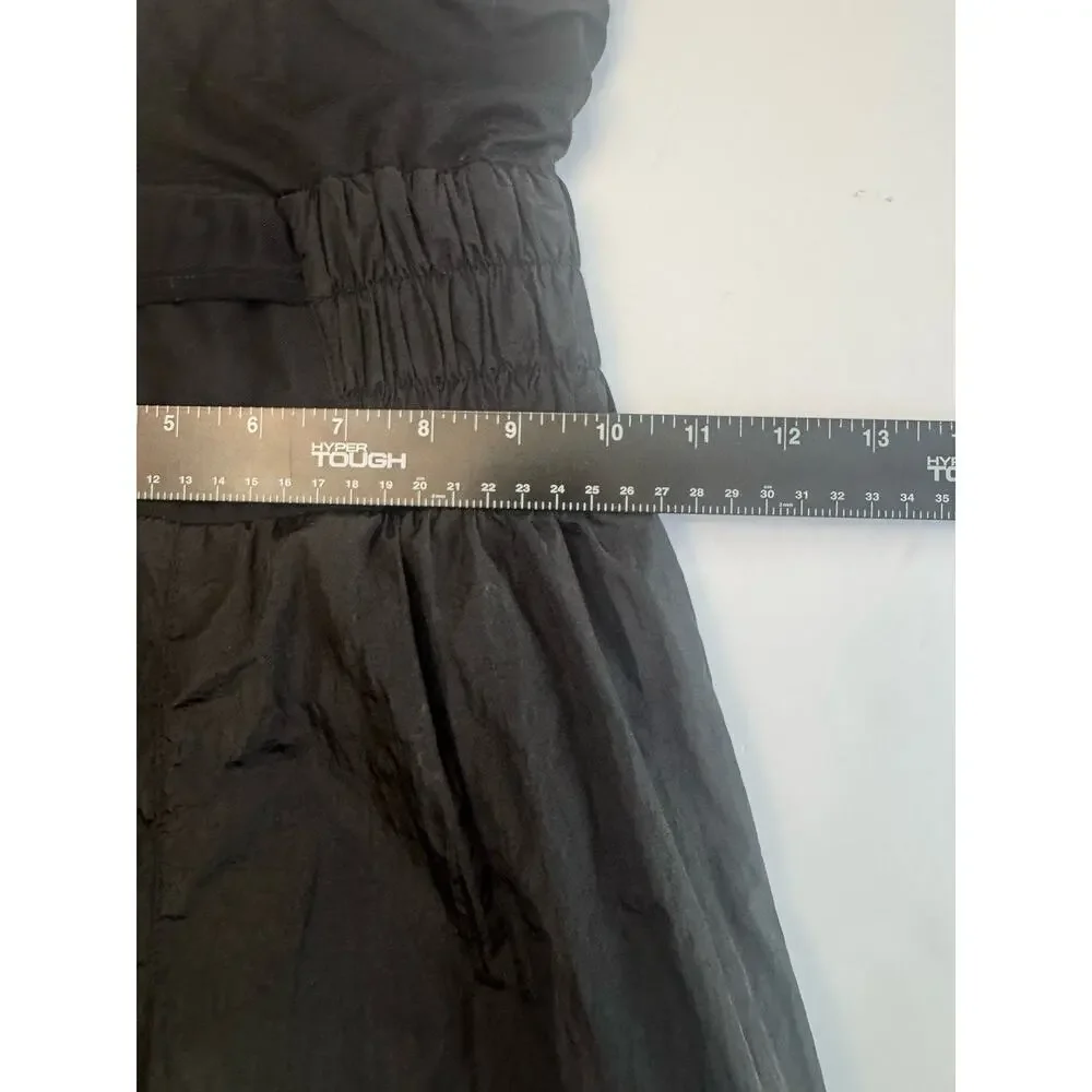 GB Girls Black Strapless Romper Shorts Size Small Smocked Waist